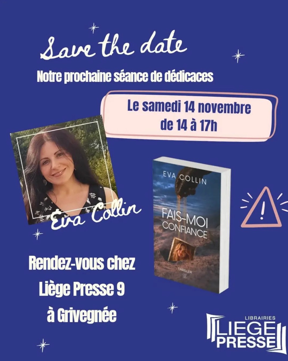Dédicace avec Eva Collin à Liège Presse